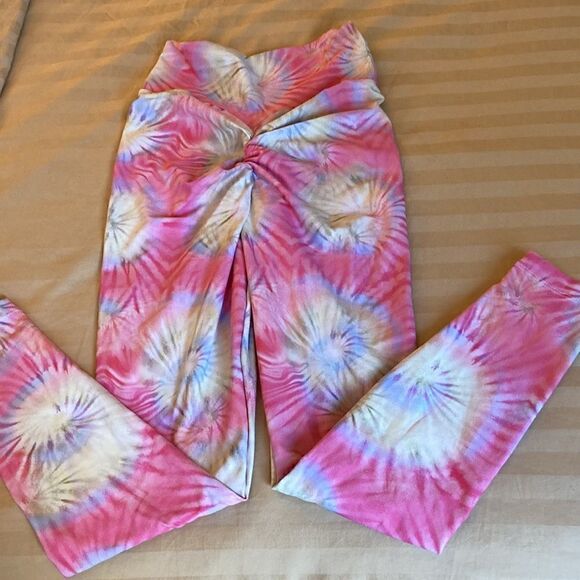 Shape Up Fitness Wear New Multi Pastel Colors High Waisted Legging/ Rear Detail - Picture 5 of 7